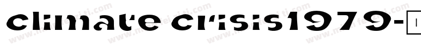 climate crisis1979字体转换